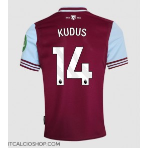 West Ham United Mohammed Kudus #14 Prima Maglia 2024-25 Manica Corta